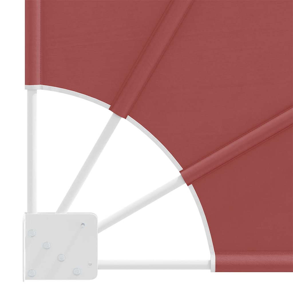 vidaXL Składany parawan balkonowy, terakota, 140x140 cm