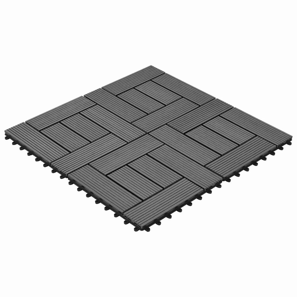 vidaXL Płytka Tarasowa 11 pcs Szary 30 x 30 cm