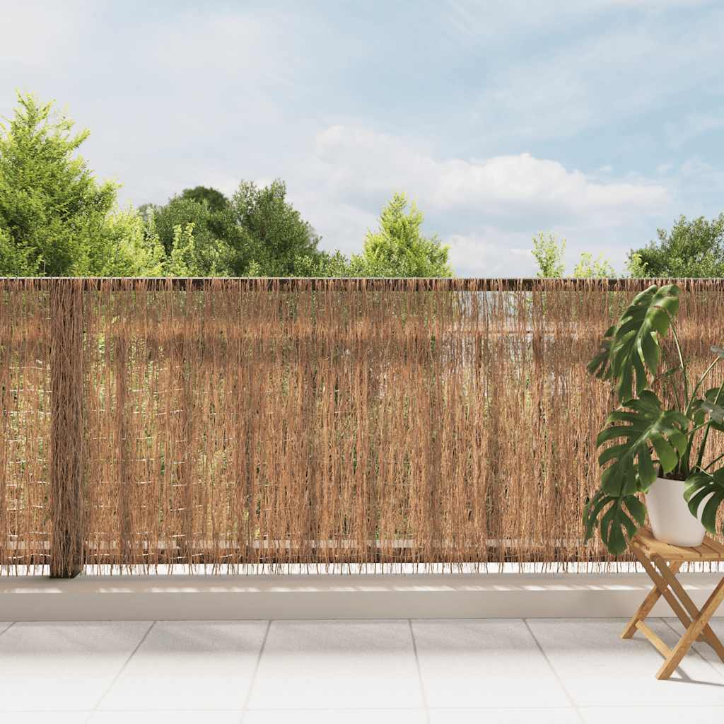 vidaXL Ogrodzenie z chrustu, 400x100 cm