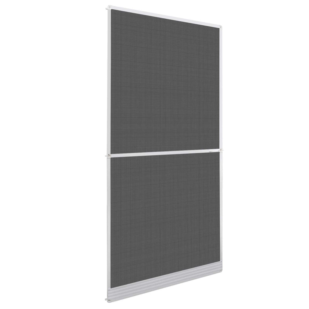 vidaXL Screen na owady z zawiasami Biały i czarny 100 x 215 cm