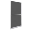 vidaXL Screen na owady z zawiasami Biały i czarny 100 x 215 cm