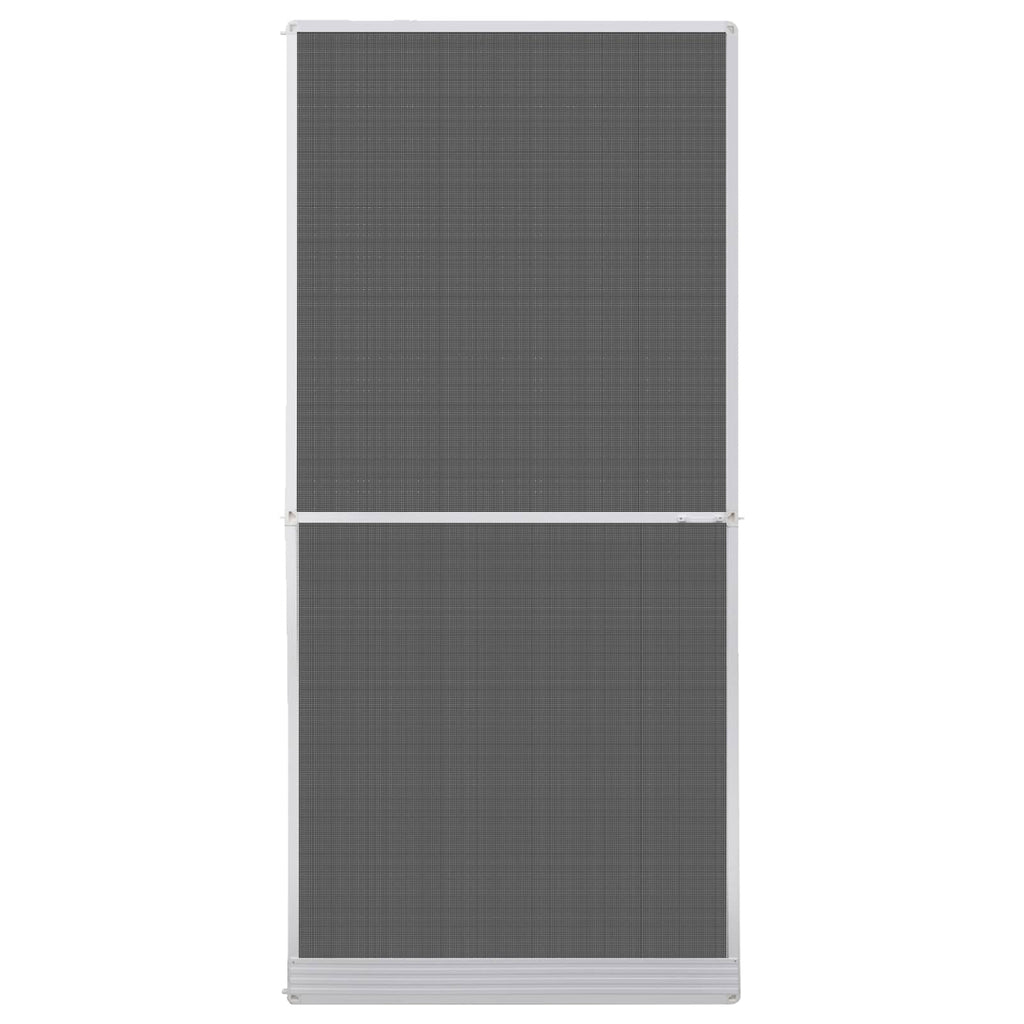 vidaXL Screen na owady z zawiasami Biały i czarny 100 x 215 cm
