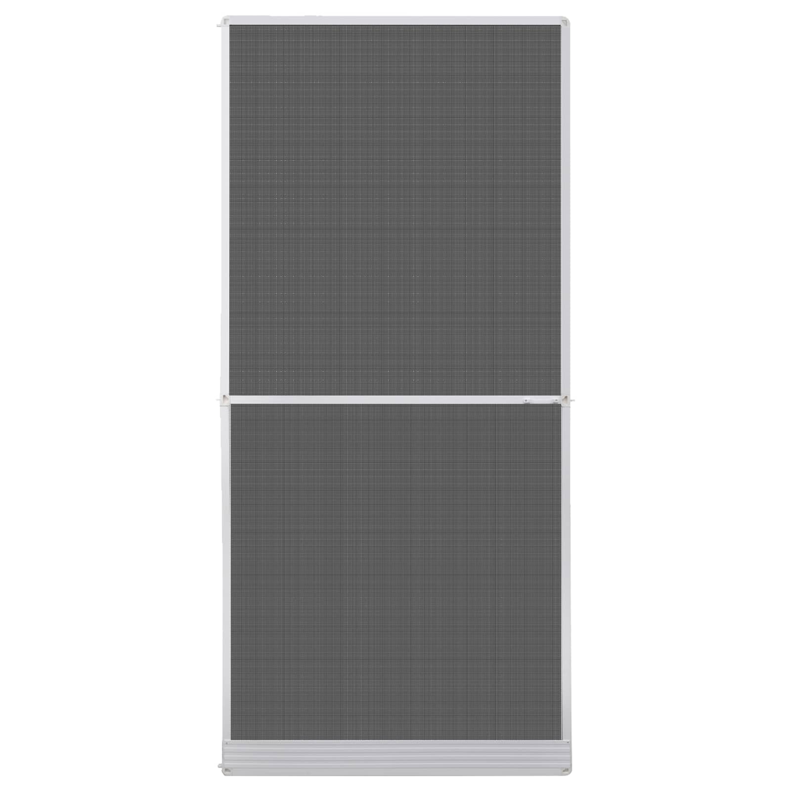 vidaXL Screen na owady z zawiasami Biały i czarny 100 x 215 cm