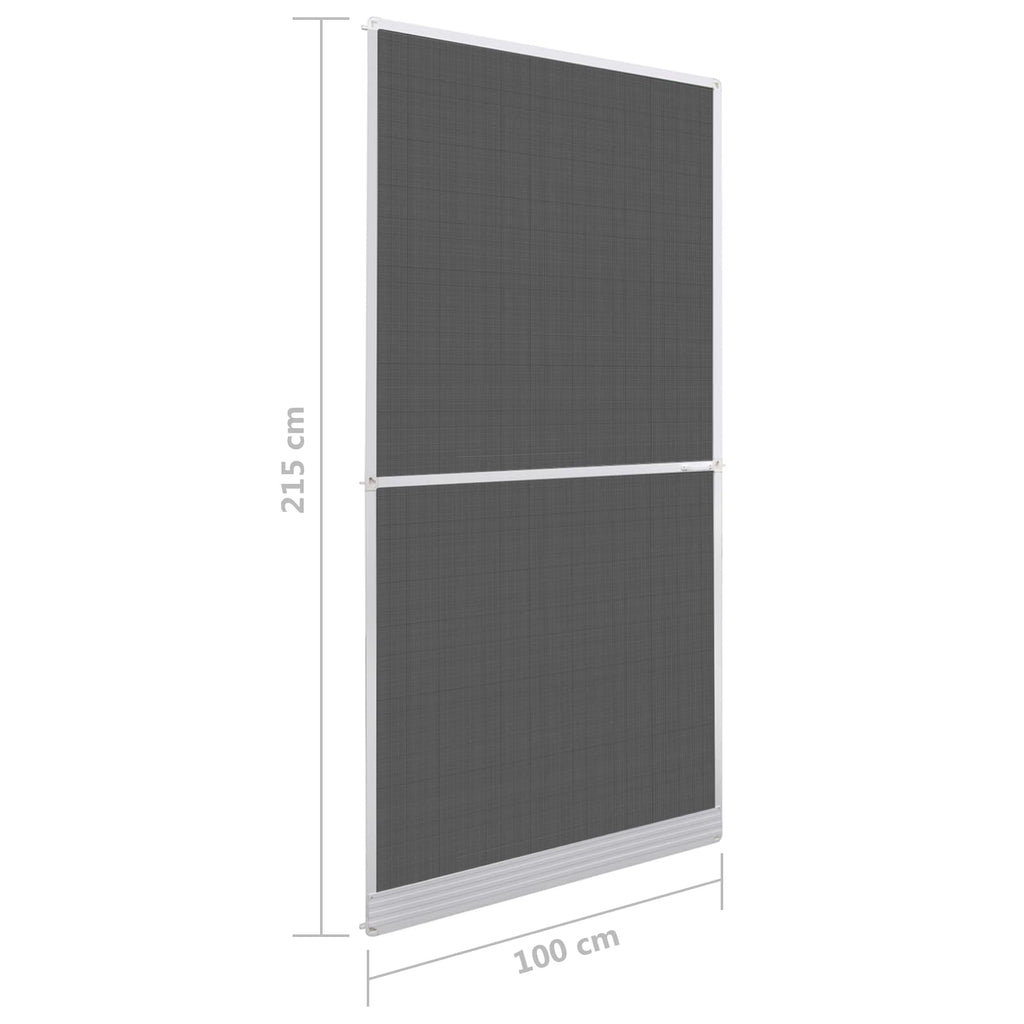 vidaXL Screen na owady z zawiasami Biały i czarny 100 x 215 cm