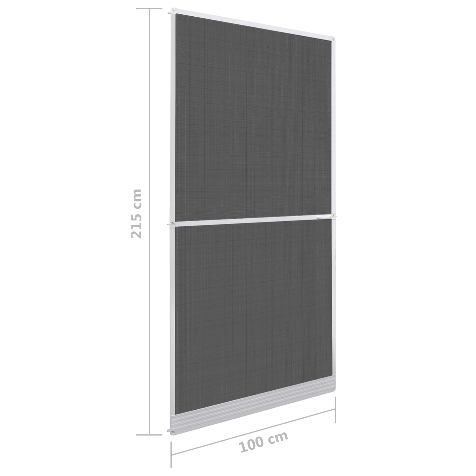 vidaXL Screen na owady z zawiasami Biały i czarny 100 x 215 cm