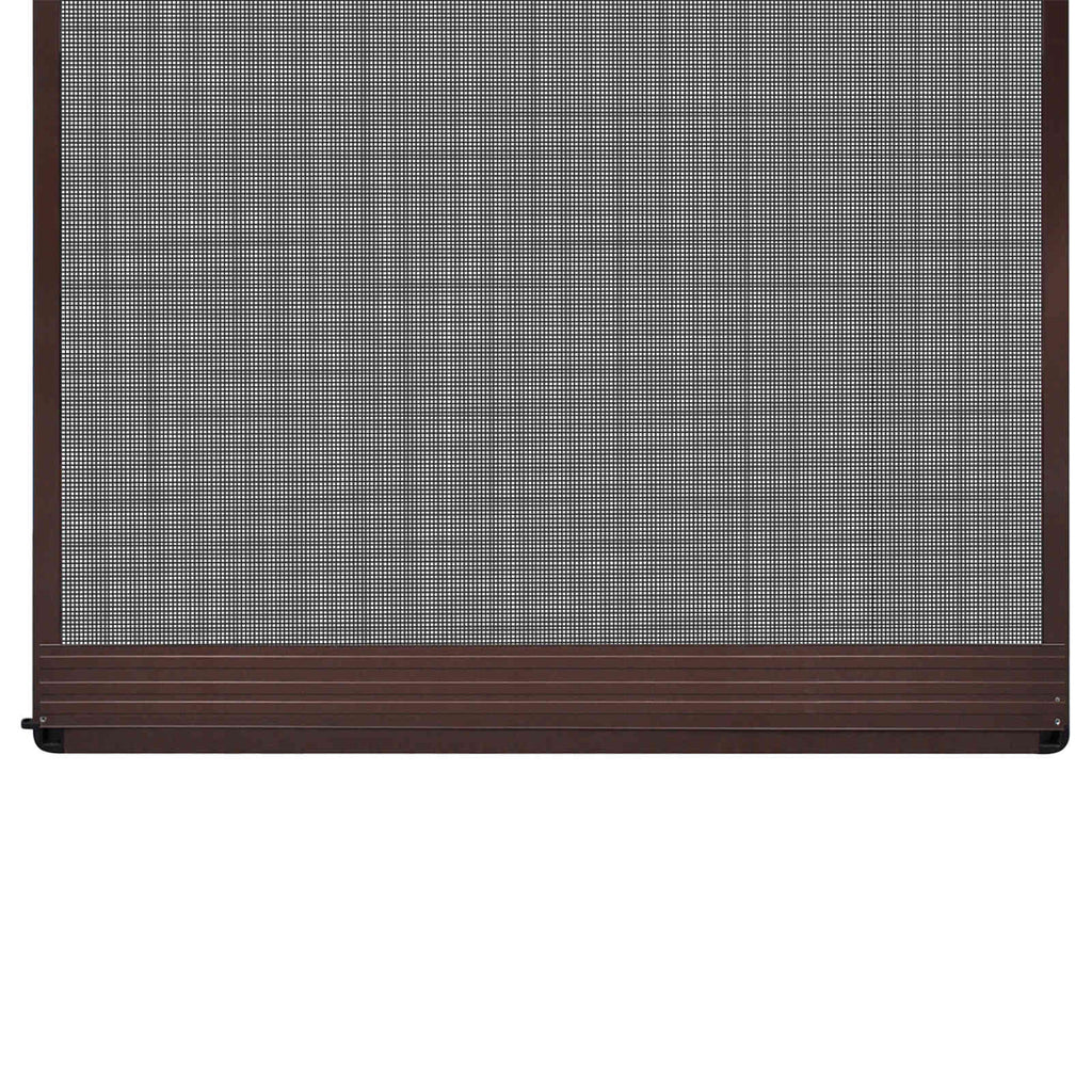 vidaXL Screen na owady z zawiasami Brązowy i czarny 100 x 215 cm