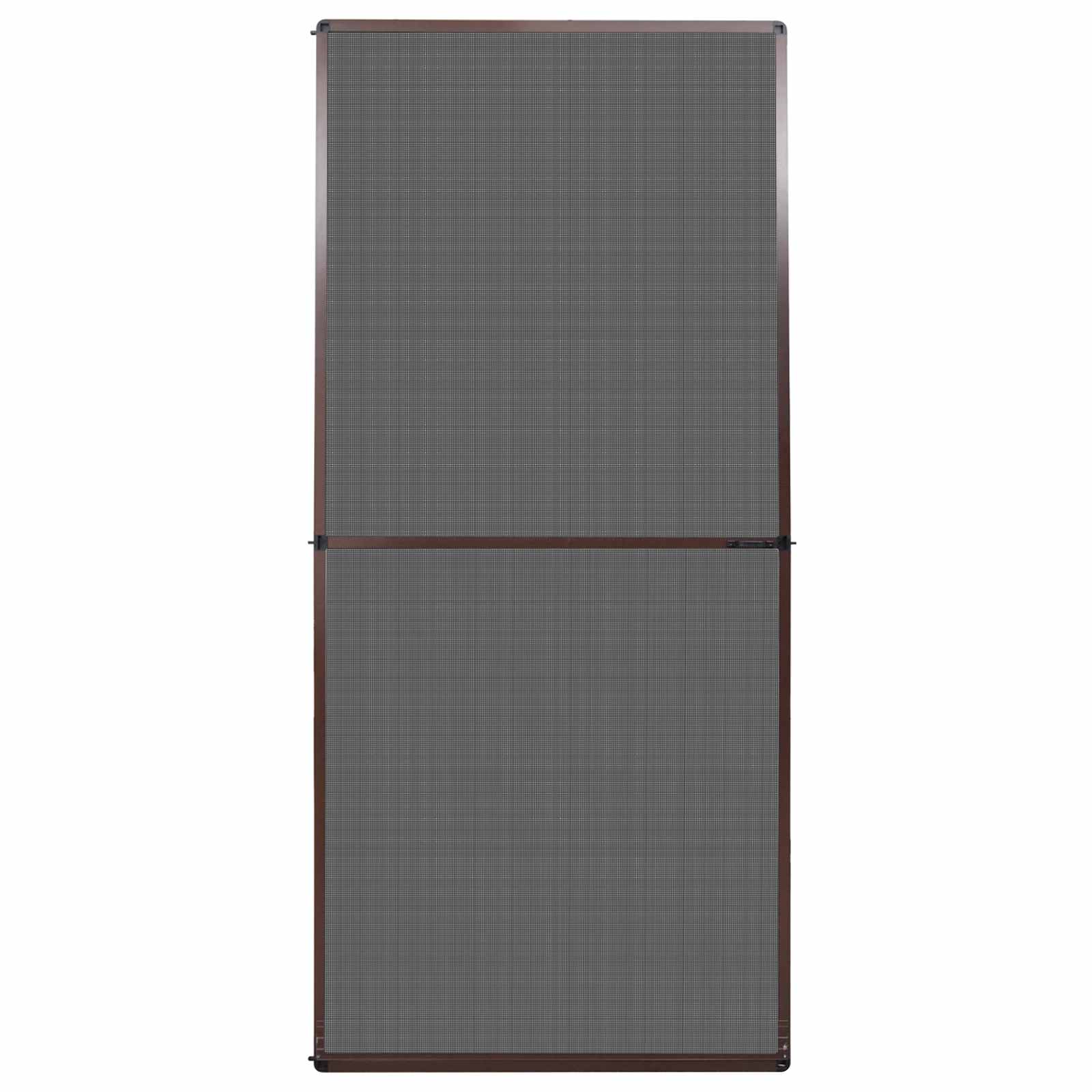 vidaXL Screen na owady z zawiasami Brązowy i czarny 100 x 215 cm