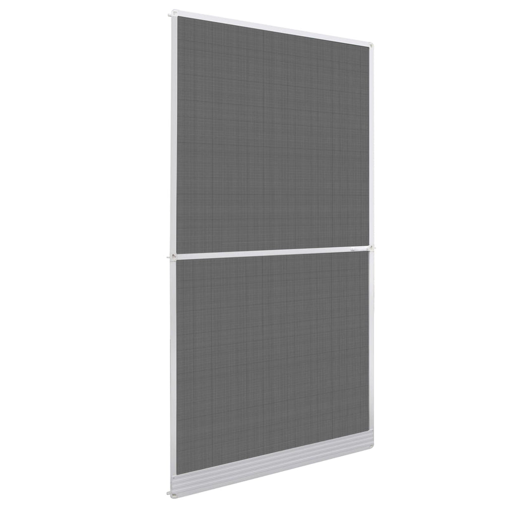 vidaXL Screen na owady z zawiasami Biały i czarny 120 x 240 cm