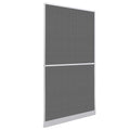 vidaXL Screen na owady z zawiasami Biały i czarny 120 x 240 cm