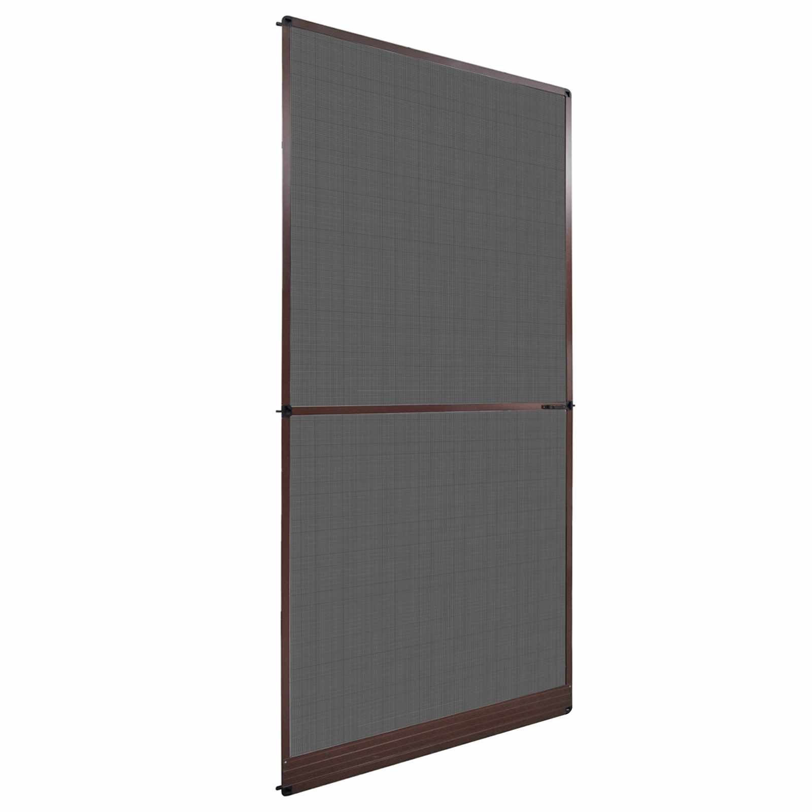 vidaXL Screen na owady z zawiasami Brązowy i czarny 120 x 240 cm