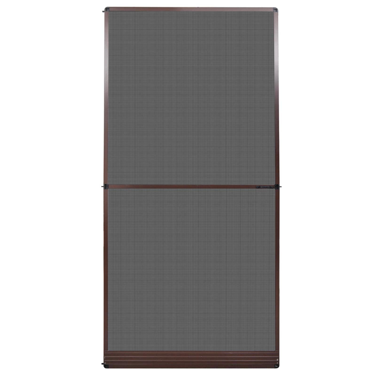 vidaXL Screen na owady z zawiasami Brązowy i czarny 120 x 240 cm
