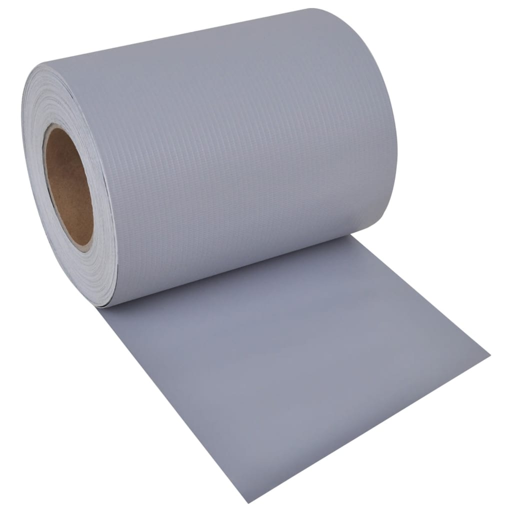 vidaXL Osłona na ogrodzenie ogrodowe, PVC, 70x0,19 m, szara