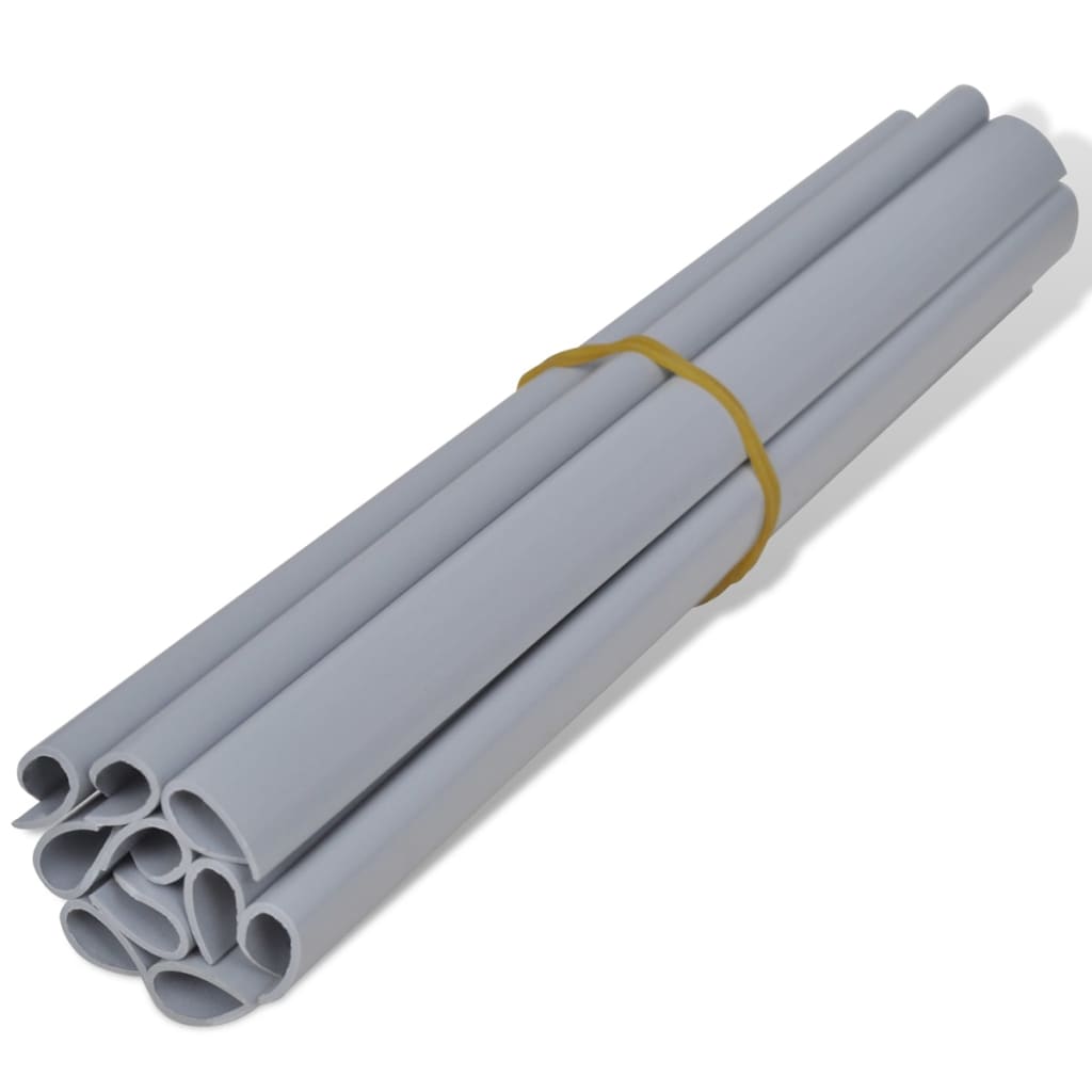 vidaXL Osłona na ogrodzenie ogrodowe, PVC, 70x0,19 m, szara