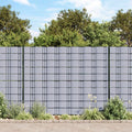 vidaXL Osłona na ogrodzenie ogrodowe, PVC, 70x0,19 m, szara