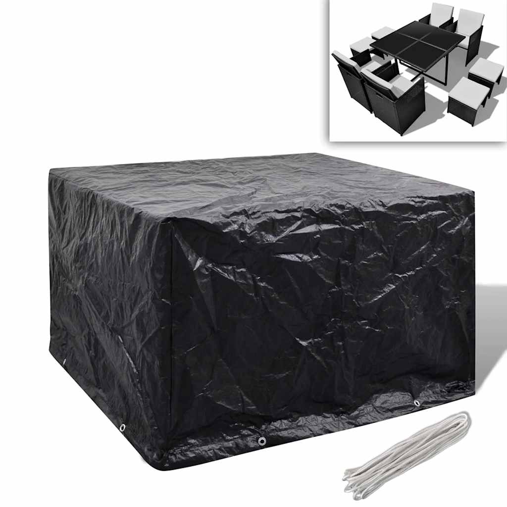 vidaXL Pokrowiec na meble ogrodowe, 8 oczek, 113 x 113 x 73 cm