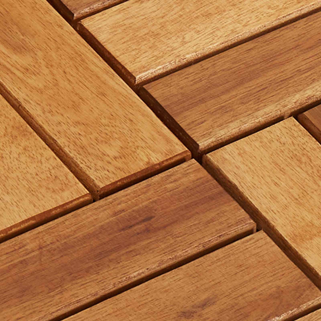 vidaXL Płytka Tarasowa 10 pcs Brązowy 30 x 30 cm Drewno Akacjowe