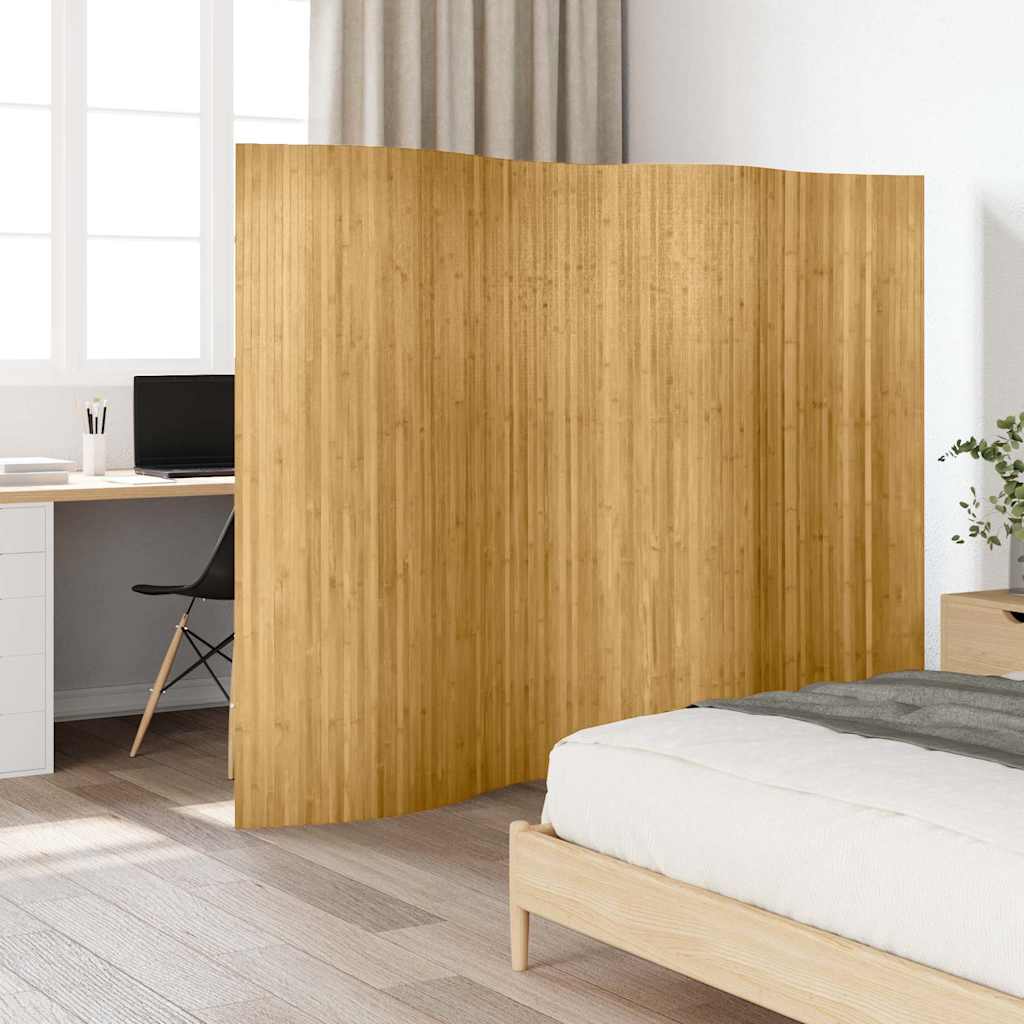 vidaXL Parawan z naturalnego bambusa, szerokość 250 cm, wysokość 165 cm