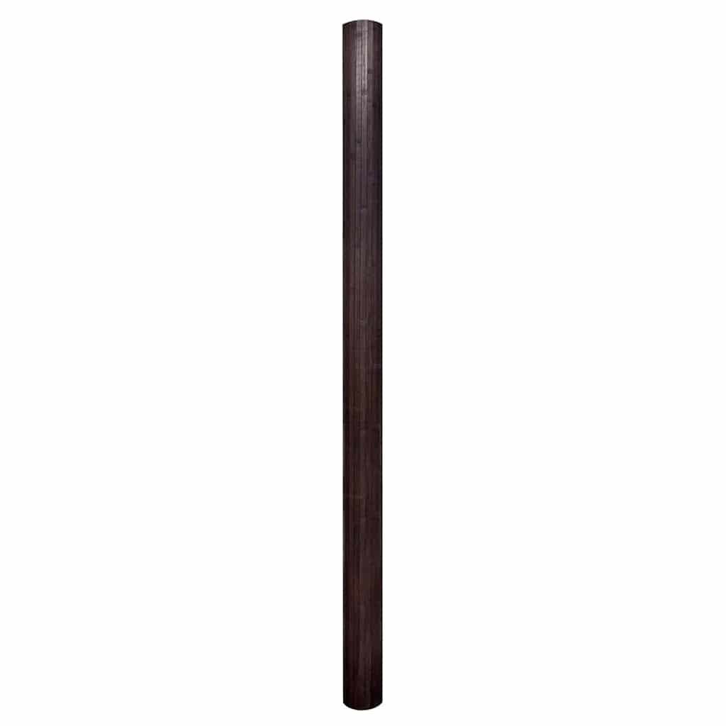 vidaXL Parawan bambusowy, ciemnobrązowy, szerokość 250 cm, wysokość 165 cm