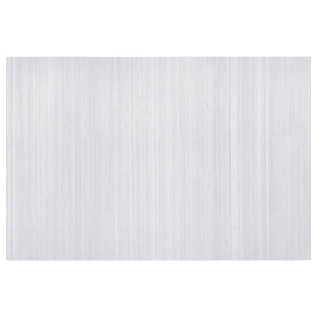 vidaXL Parawan bambusowy, biały, szerokość 250 cm, wysokość 165 cm