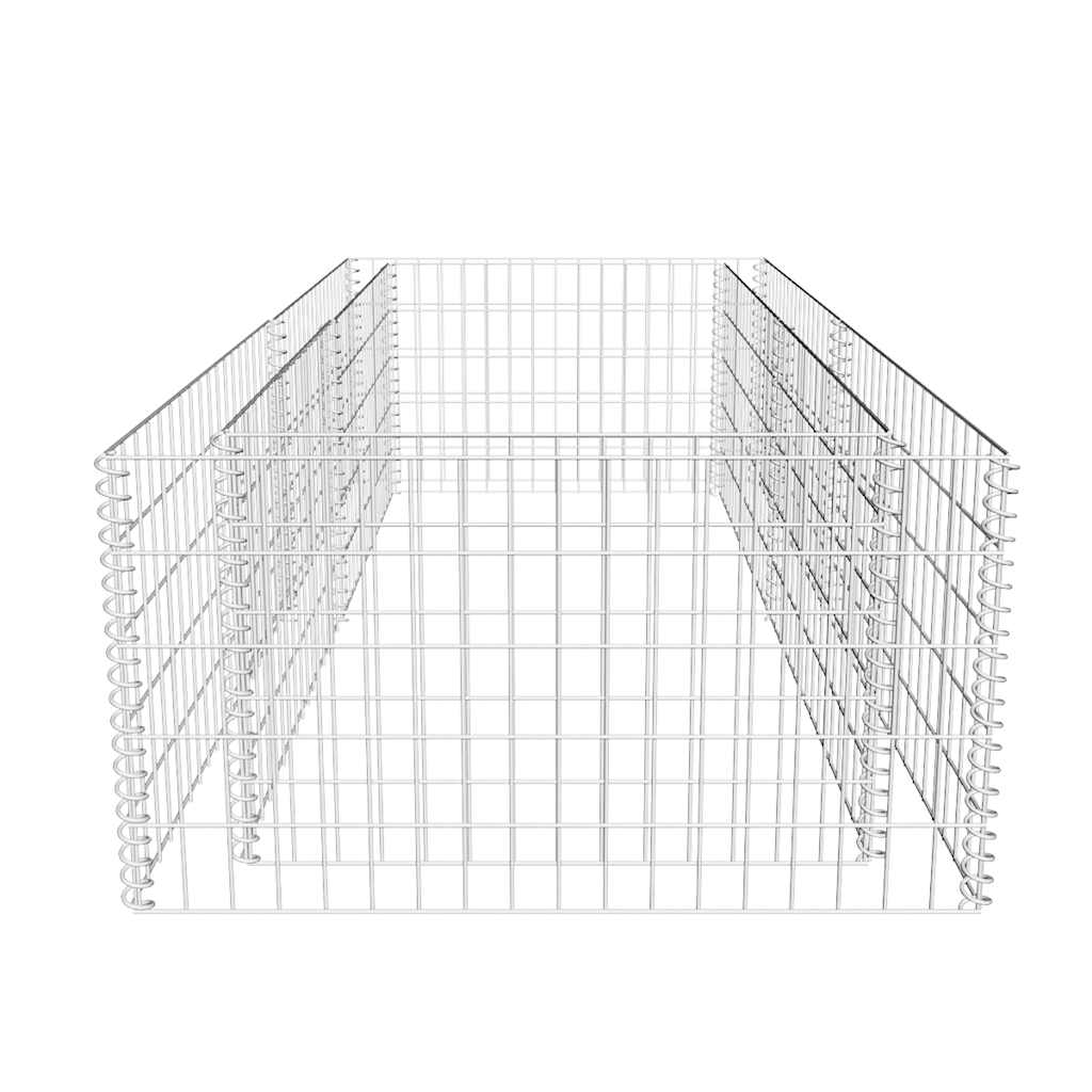 vidaXL Donica gabionowa z galwanizowanej stali, 180 x 90 x 50 cm
