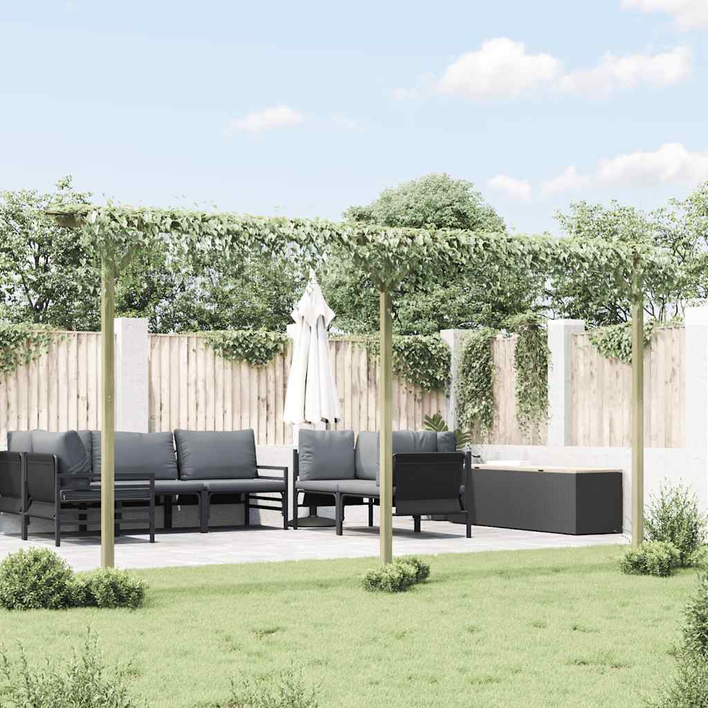 vidaXL Pergola ogrodowa, 410 x 40 x 203 cm, drewno