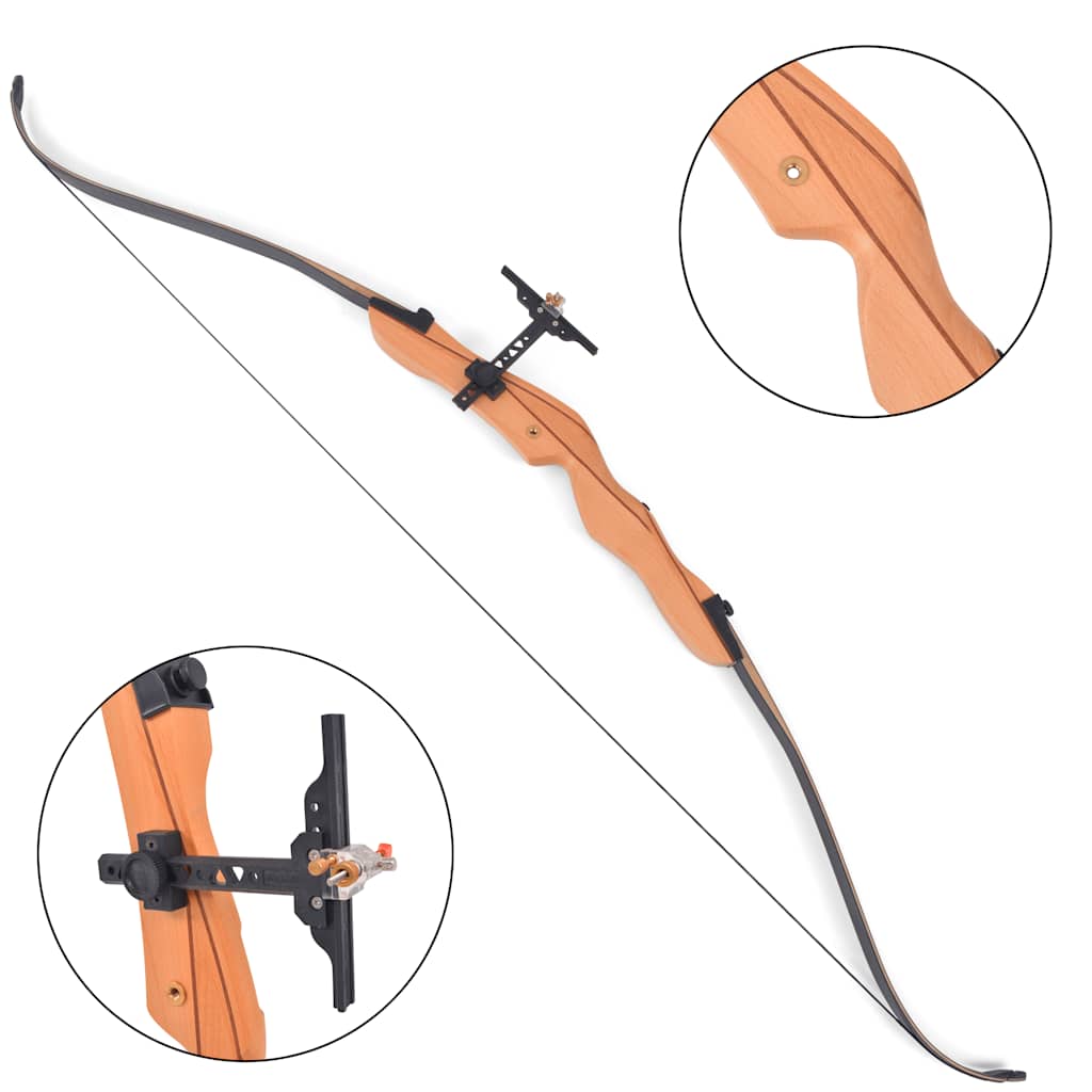 vidaXL Łuk refleksyjny dla dorosłych, 68", 32 lb