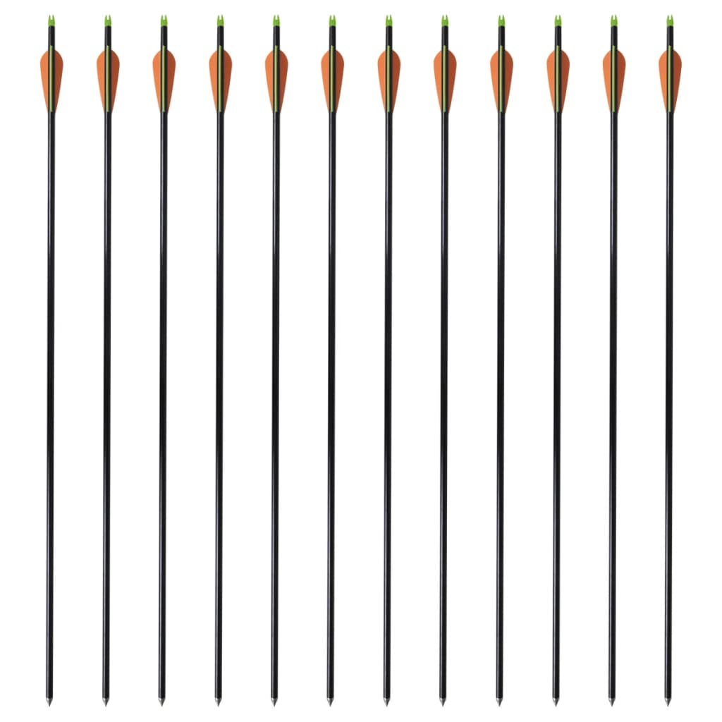 vidaXL Strzały do łuku 30", 0,8 cm, włókno szklane, 12 szt.