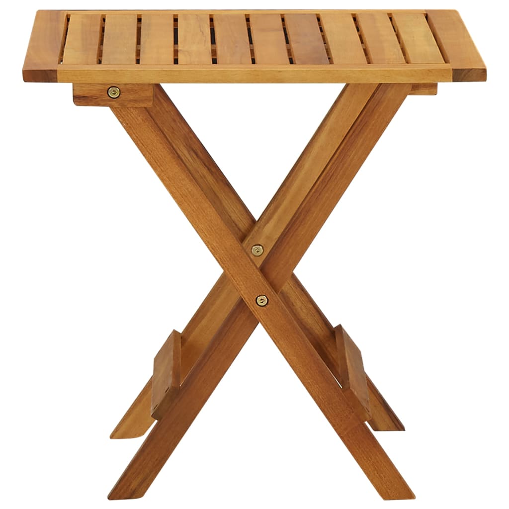 vidaXL Stolik bistro, 46x46x47 cm, lite drewno akacjowe