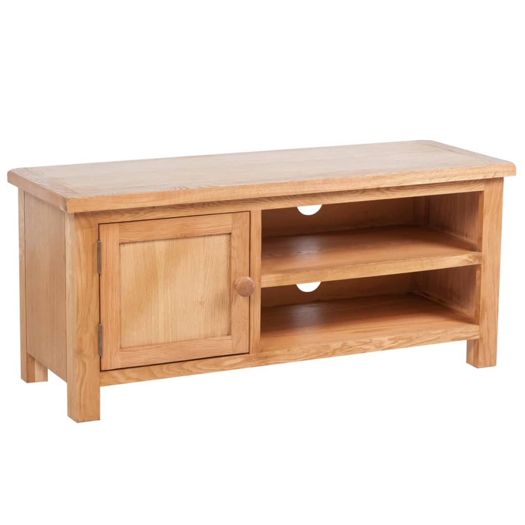 vidaXL Szafka pod TV, 103 x 36 x 46 cm, lite drewno dębowe