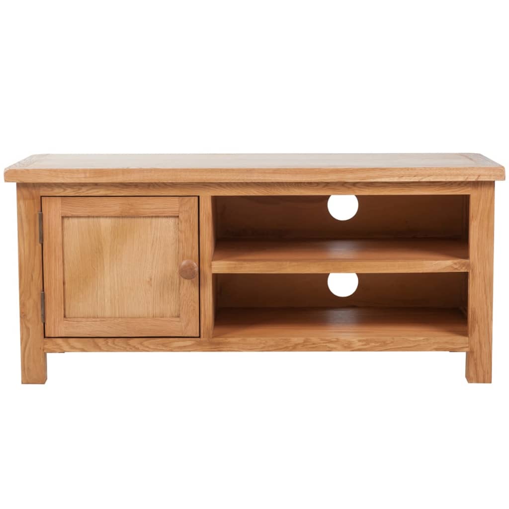 vidaXL Szafka pod TV, 103 x 36 x 46 cm, lite drewno dębowe