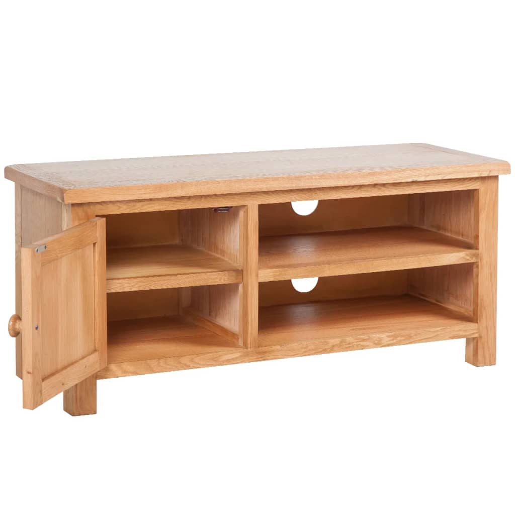 vidaXL Szafka pod TV, 103 x 36 x 46 cm, lite drewno dębowe