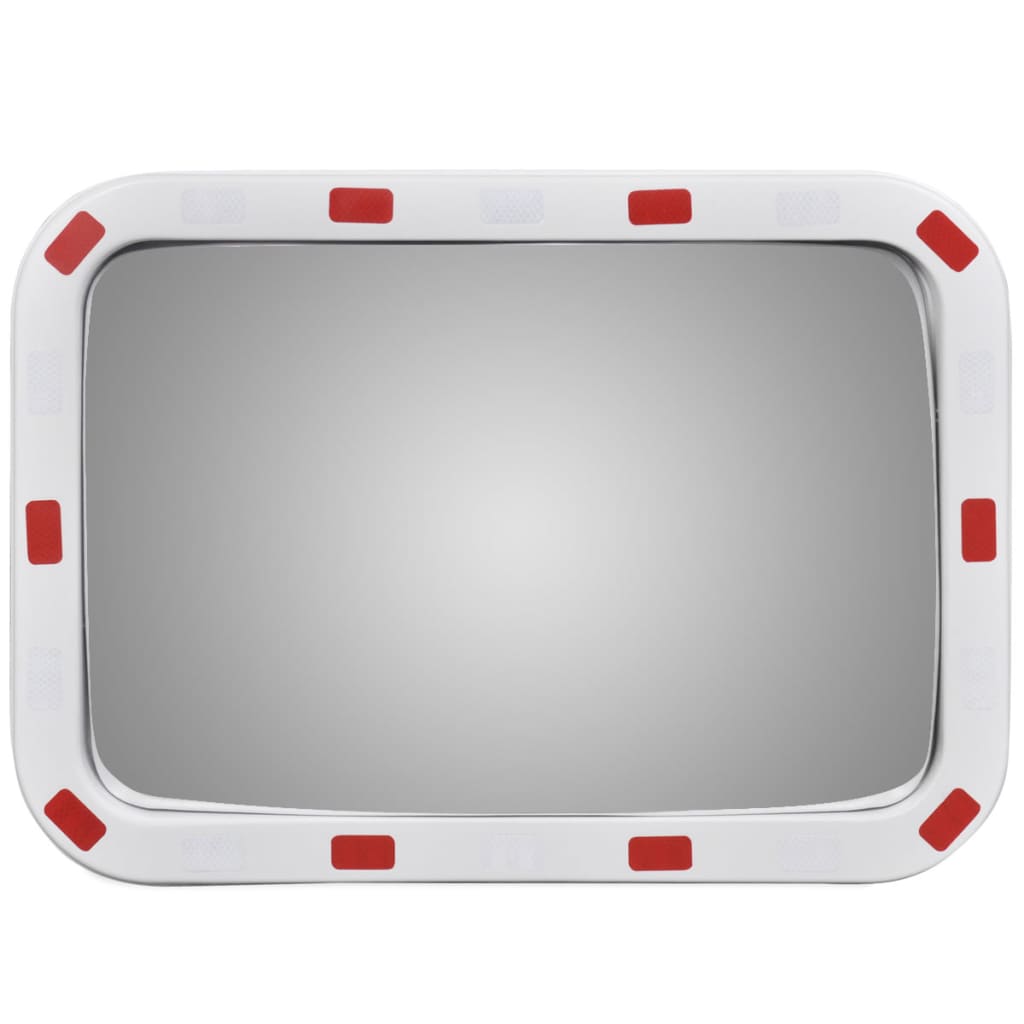 Convex lustro drogowe prostokątne 40 x 60 cm z odblaskową ramą