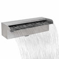 vidaXL Fontanna/wodospad do basenu, prostokątny, stal nierdzewna, 30 cm