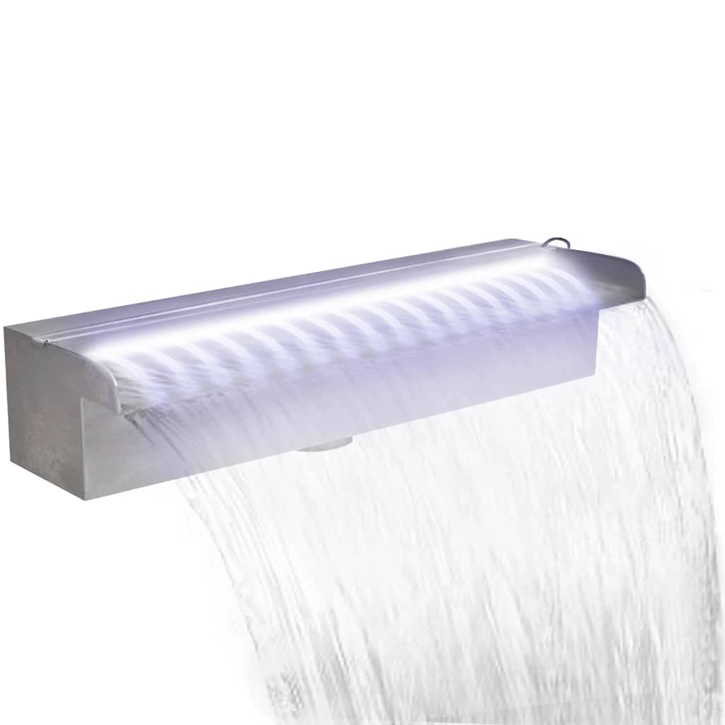 vidaXL Fontanna do oczka wodnego, z oświetleniem LED, 45 cm