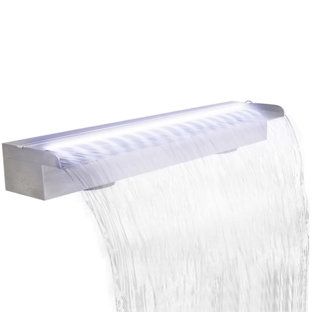 vidaXL Fontanna do oczka lub basenu, z oświetleniem LED, 90 cm