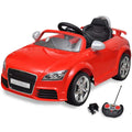 vidaXL Zabawkowy samochód Audi TT RS z pilotem, czerwony