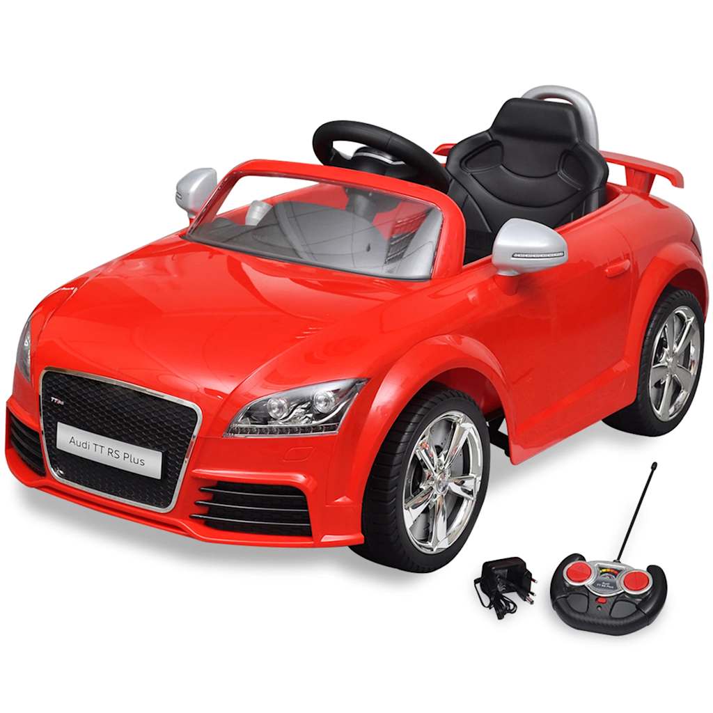 vidaXL Zabawkowy samochód Audi TT RS z pilotem, czerwony