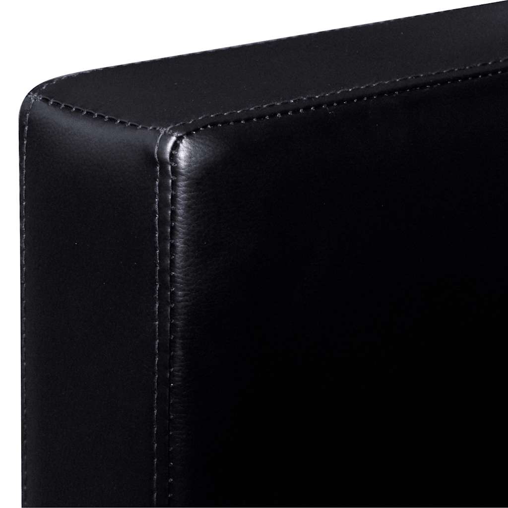 vidaXL Sofa 3-osobowa, skóra syntetyczna, czarna