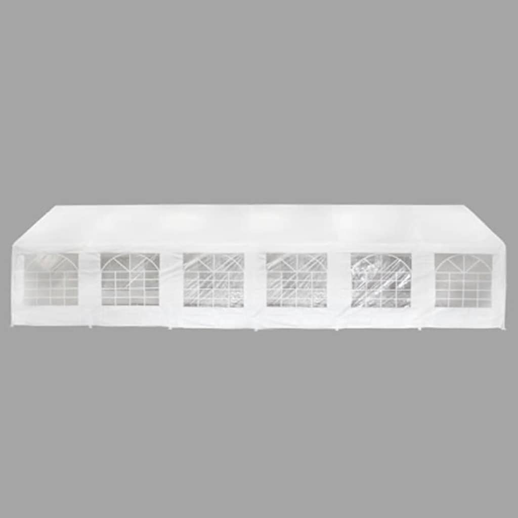vidaXL Biały namiot imprezowy, 12 x 6 m