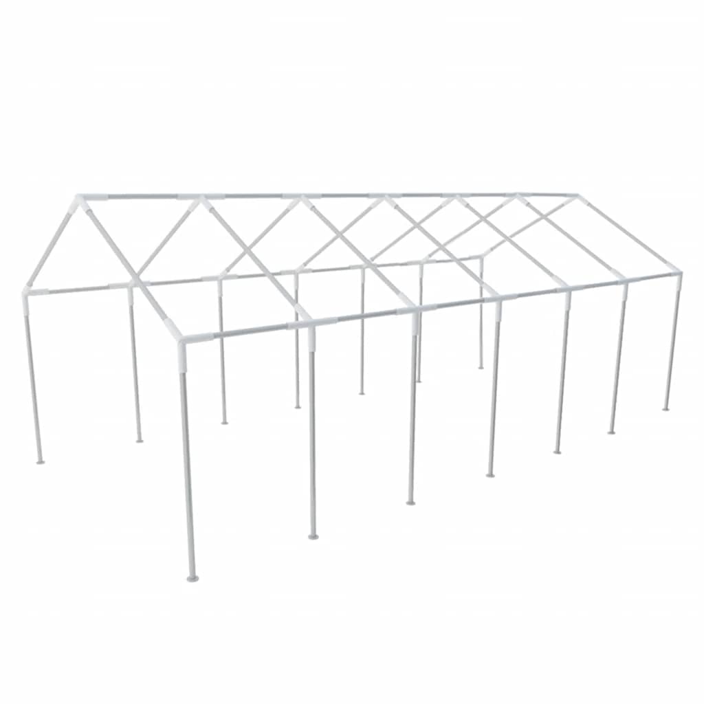 vidaXL Biały namiot imprezowy, 12 x 6 m