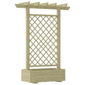 vidaXL Pergola z donicą, 162 x 56 x 204 cm, drewno