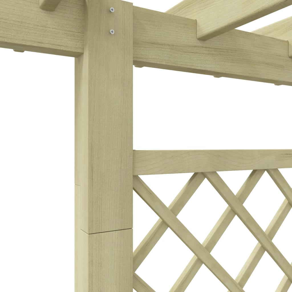 vidaXL Pergola z donicą, 162 x 56 x 204 cm, drewno