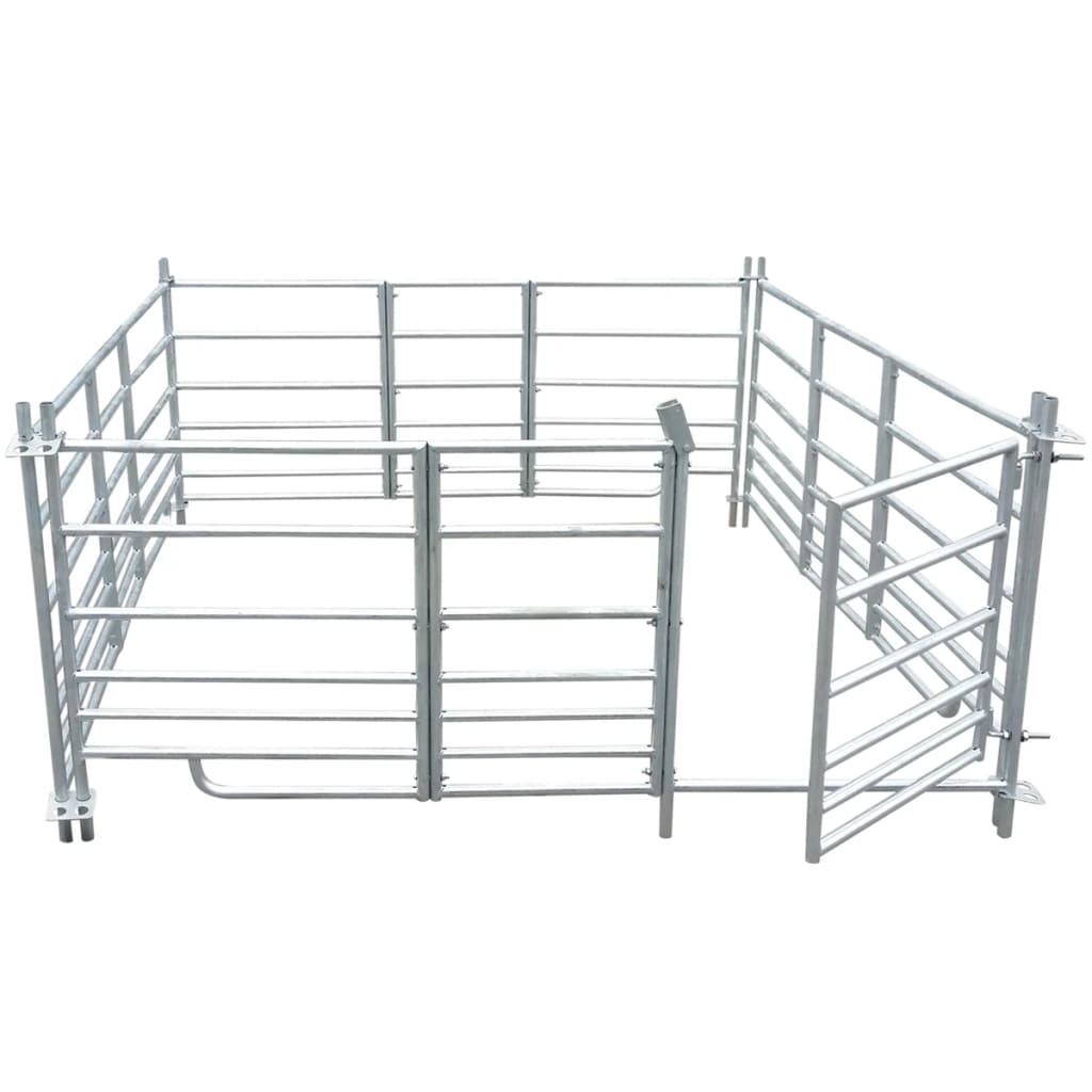 vidaXL Zagroda dla owiec, 4 panele, stal galwanizowana, 183x183x92 cm