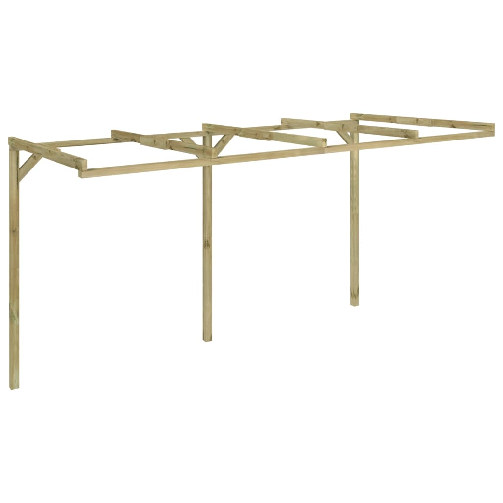 vidaXL Pergola przyścienna, 2 x 4 x 2,2 m, drewno