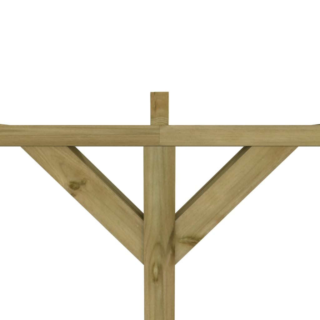 vidaXL Pergola przyścienna, 2 x 4 x 2,2 m, drewno