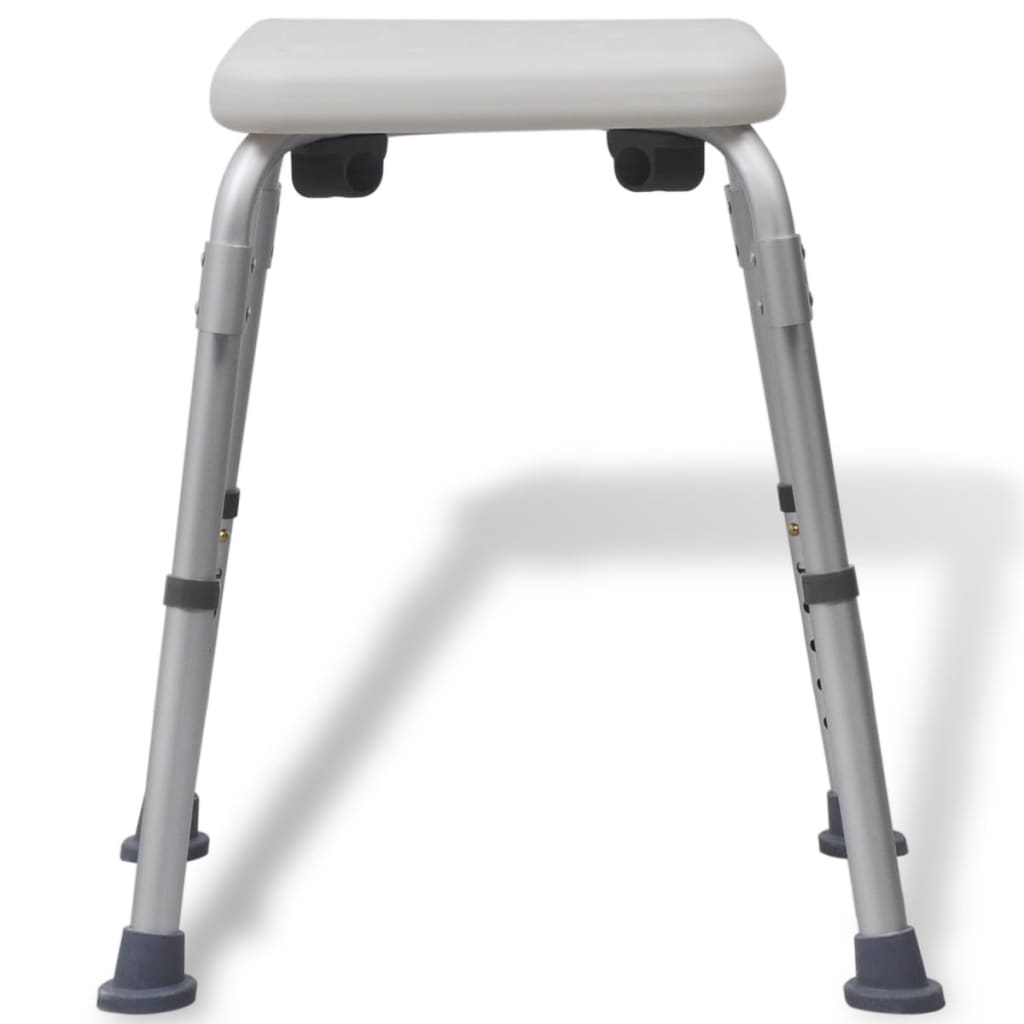 vidaXL Krzesło pod prysznic z aluminium, białe