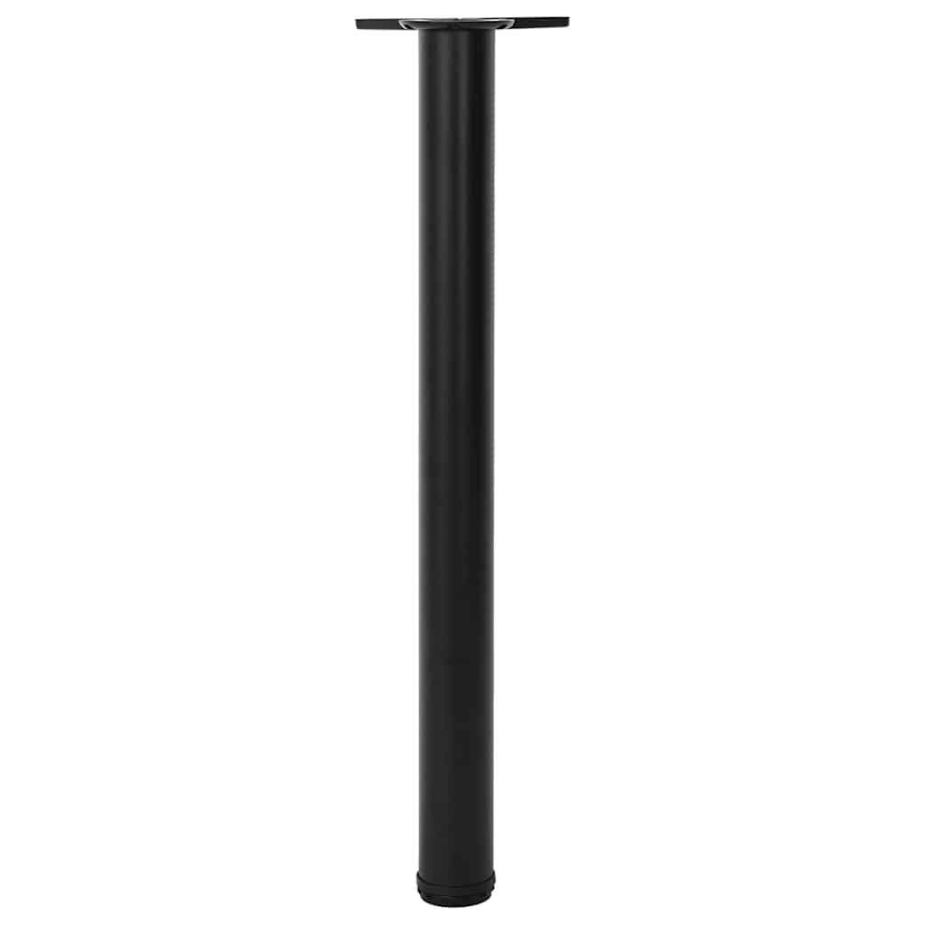4 Nogi do stołu z regulacją wysokości Czarne 710 mm