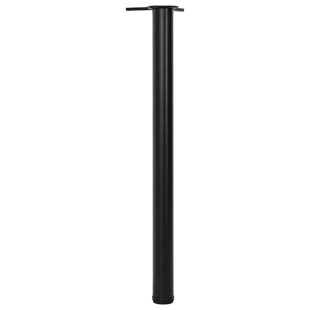 4 Nogi do stołu z regulacją wysokości Czarne 870 mm