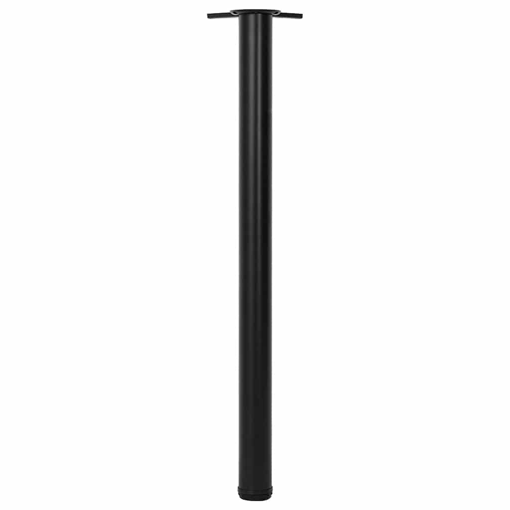 4 Nogi do stołu z regulacją wysokości Czarne 870 mm