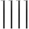 4 Nogi do stołu z regulacją wysokości Czarne 1100 mm